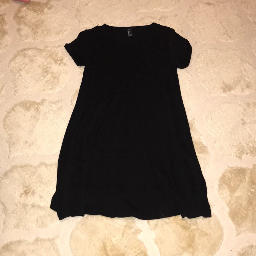 black t-shirt dress